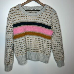 Madewell striped Barfield sweater Medium